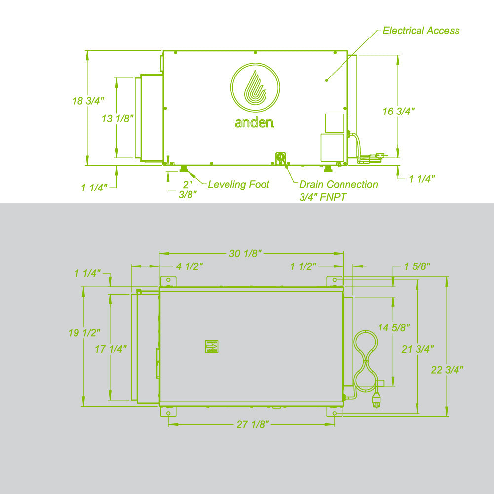 ANDEN A210V1 DEHUMIDIFIER